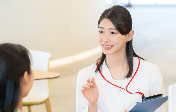 イメージ：医師と看護師による一貫したサポート